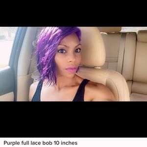 Purple Full Lace Bob 10 inches